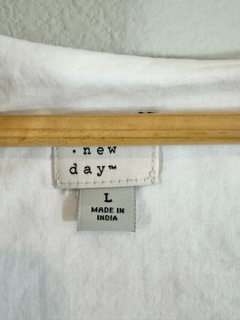 A New Day White Linen Dress Size L Sleeveless Belted Button Front Summer Casual - Picture 3 of 10